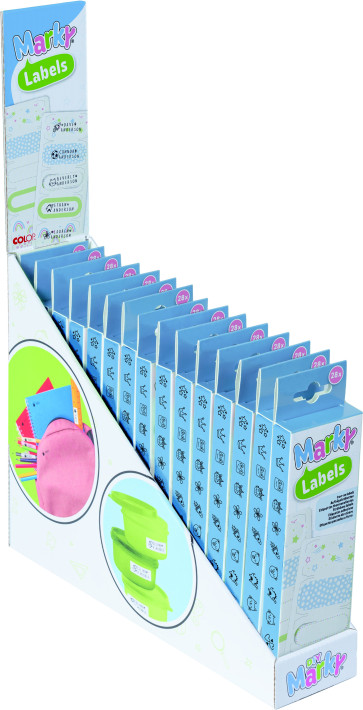 MARKY Iron-on Labels Display (16Stück)