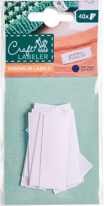 CRAFT LABELER Baumwolle Labels (40 Stück)