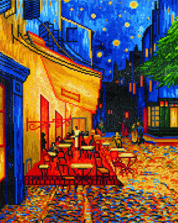 DIAMOND DOTZ Café at Night Van Gogh 42x52 cm