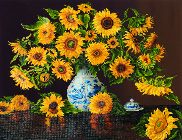 DIAMOND DOTZ Sunflowers in China Vase 71,12x55,9 cm