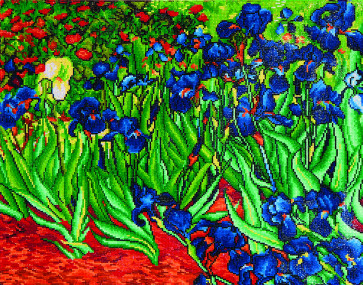 DIAMOND DOTZ Irises (Van Gogh) 71,12x55,9 cm