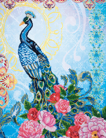 DIAMOND DOTZ Exotischer Pfau 62x82 cm