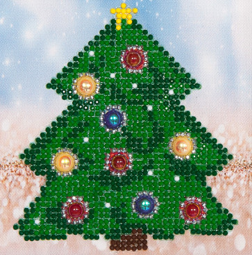 DIAMOND DOTZ Christmas Tree Picture 13,5x13,5 cm  (3 St)