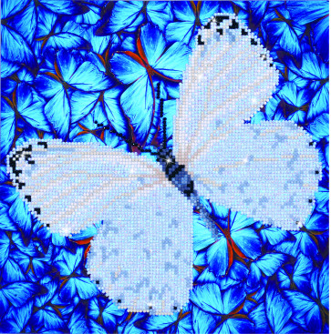 DIAMOND DOTZ Flutter by White weiß 30,5x30,5 cm  (2 St)