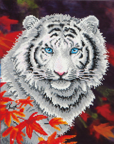 DIAMOND DOTZ White Tiger in Autumn 35.5x45.72 cm