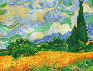 DIAMOND DOTZ Wheat Fields (Van Gogh) 51x39 cm