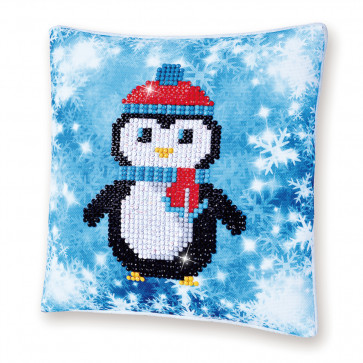 DIAMOND DOTZ Kissen Christmas Penguin Pillow 18x18cm (2 St)