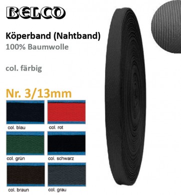 Köperband Nr.3 100%Bw. fbg/30°