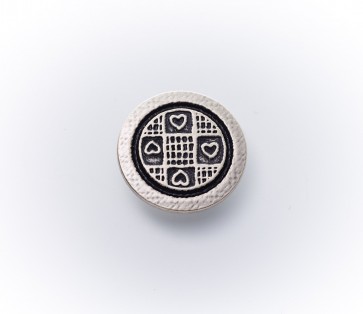 23mm Dirndlknopf, mit 4 Herzchen *