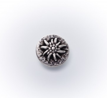 28mm Dirndlknopf Edelweiß, asi