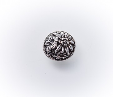 18mm Dirndlknopf Edelweiß+Enzian
