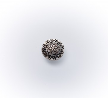 15mm Dirndlknopf m.Öse, Blumenmuster, asi