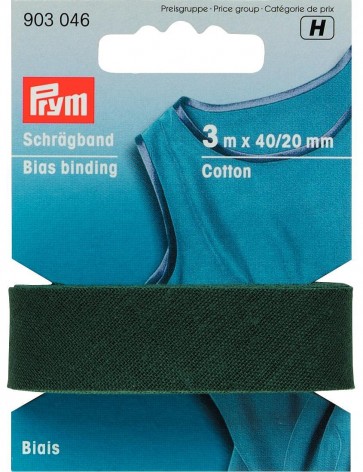 Prym Schrägband Baumwolle 40/20 mm tanne