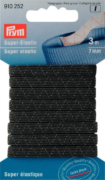 Prym Super-Elastic 7 mm schwarz