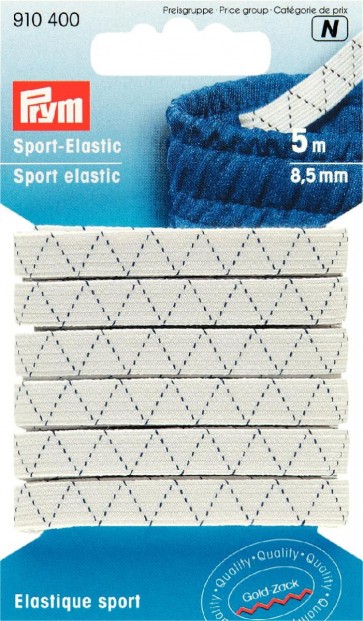 Prym Sport-Elastic 8,5 mm weiß