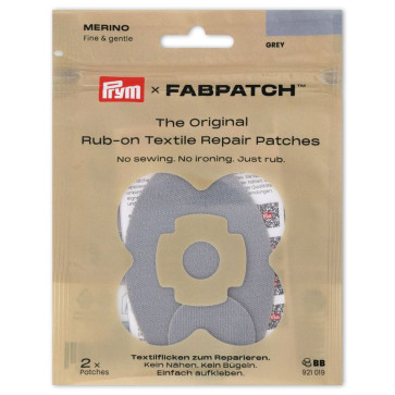 Prym Rub-on Patch MERINO hellgrau 2St #