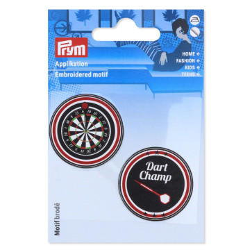 Prym Appl.Dart aufb./selbst.schw.-rot 2St #