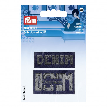 Prym Applikation Label DENIM/ORIGINALS blau #
