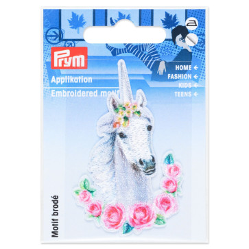 Prym Appl. Einhorn aufb./selbst. weiß 1St