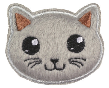 Prym Applikation Katze, grau #