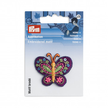 Prym Applikation Schmetterling violett/bunt
