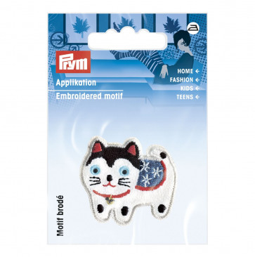 Prym Applikation Katze Asia weiß/bunt