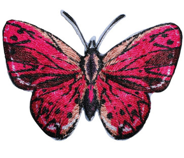Prym Appl. Schmetterling aufbügelbar/selbstkl. pink #