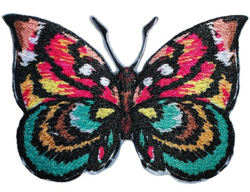 Prym Appl. Schmetterling aufbügelbar/selbstkl. pink/mint #