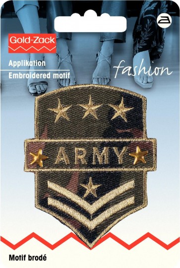 Prym Applikation Military Army Wappen khaki