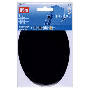 Prym Patch.Vel.-Lederimi.büg.9,5x14,5schw.2St