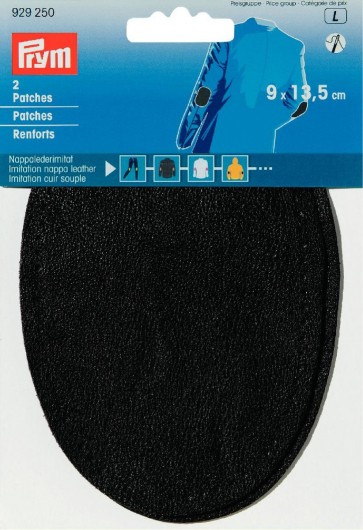 Prym Patches Nappalederimitat (nähen) 9 x 13,5 cm schwarz