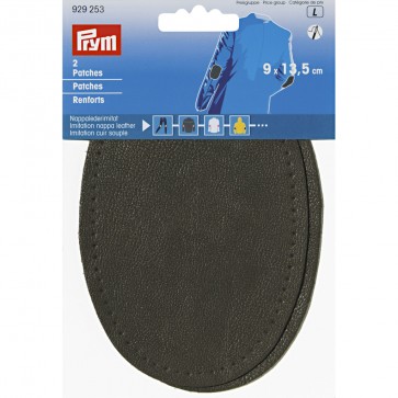 Prym Patches Nappalederimitat (nähen) 9 x 13,5 cm dunkelgrau