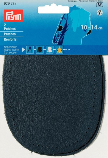 Prym Patches Nappaleder (nähen) 10 x 14 cm dunkelblau