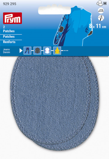 Prym Patches Jeans zum Aufbügeln 8 x 11 cm hellblau