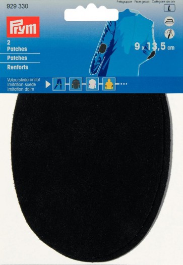 Prym Patches Velourslederimitat (bügeln) 9 x 13,5 cm schwarz