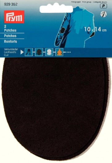 Prym Patches Veloursleder (nähen) 10 x 14 cm braun