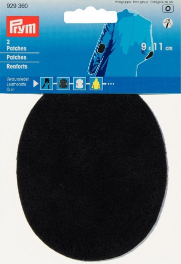 Prym Patches Veloursleder (nähen) 9 x 11 cm schwarz