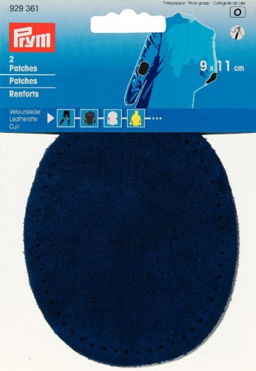 Prym Patches Veloursleder (nähen) 9 x 11 cm marine