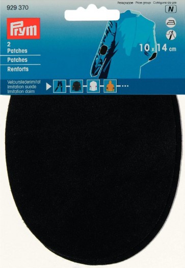 Prym Patches Velourslederimitat (bügeln) 10 x 14 cm schwarz
