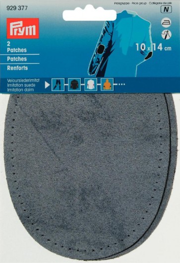 Prym Patches Velourslederimitat (bügeln) 10 x 14 cm  jeansblau
