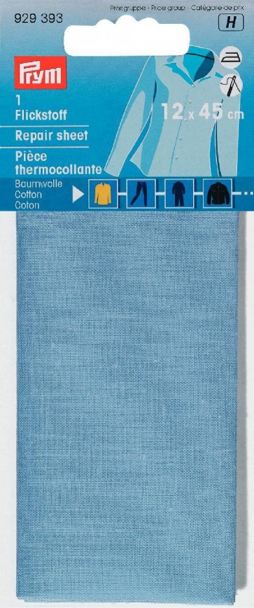 Prym Flickstoff CO (bügeln) 12 x 45 cm bleu