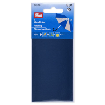 Prym Klebeflicken Nylon 6,5x14cm m-blau   2St