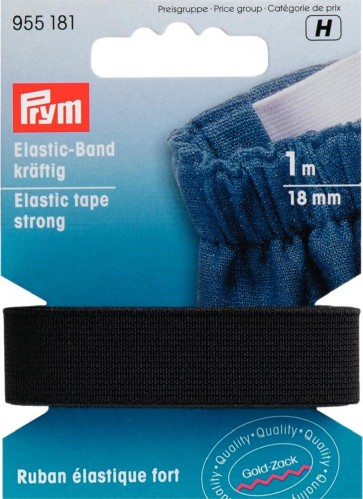 Prym Elastic-Band kräftig 18 mm schwarz