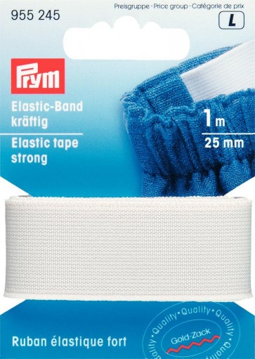 Prym Elastic-Band kräftig 25 mm weiß