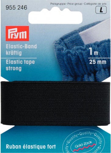 Prym Elastic-Band kräftig 25 mm schwarz
