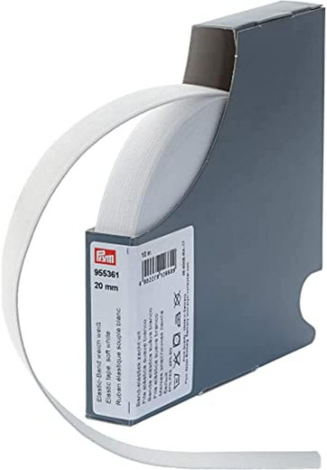 Prym Elastic-Band weich 20 mm weiß