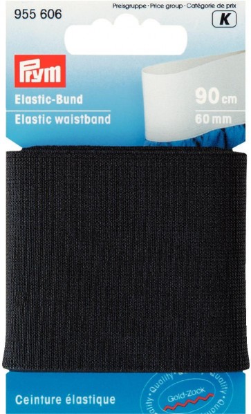 Prym Elastic-Bund 60 mm schwarz