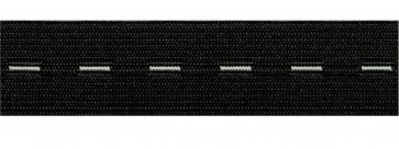 Prym Knopfloch-Elastic gewirktes Band 25 mm schwarz