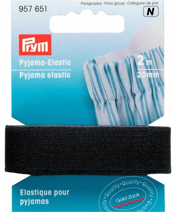 Prym Pyjama-Elastic 20 mm schwarz