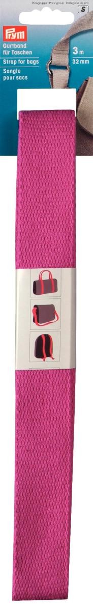 Prym Gurtband für Taschen 30 mm pink